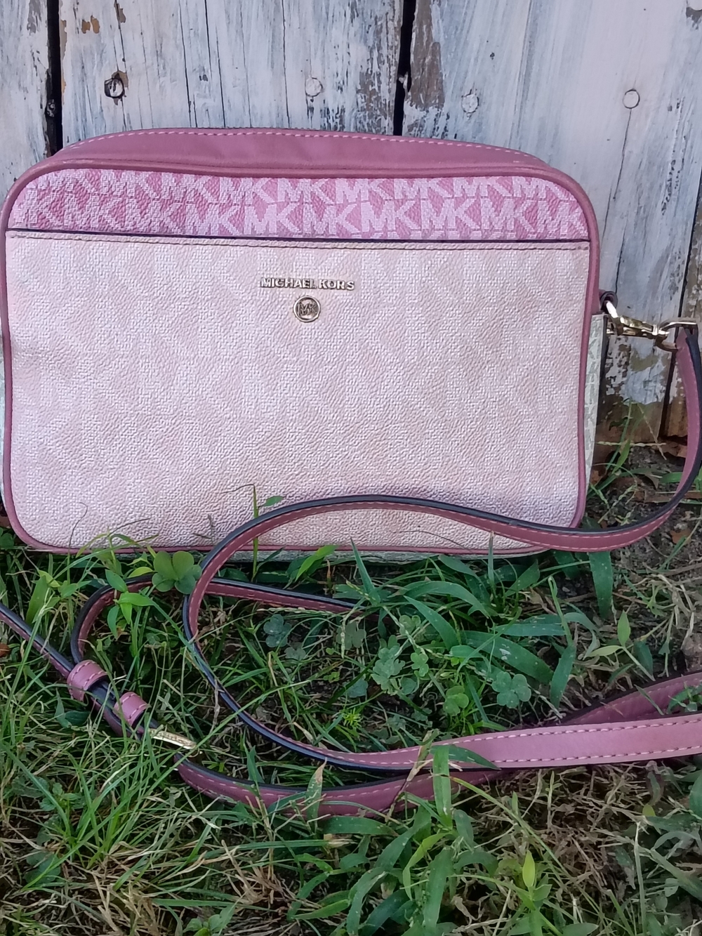 MICHAEL Michael Kors Signature Logo Charm Camera Crossbody Bag